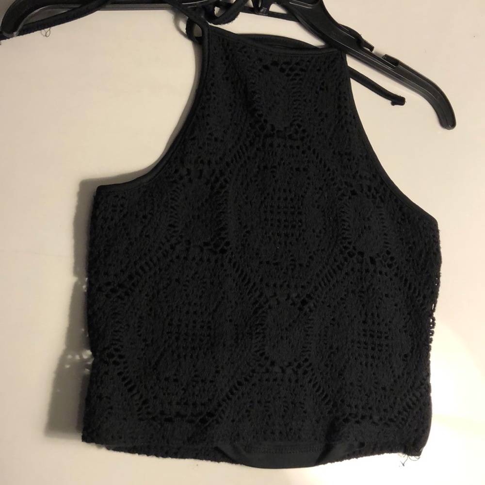 Black Halter Top